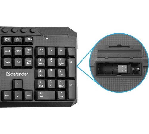 Defender Беспроводной набор Jakarta C-805 RU,черный,полноразмерный Defender 45804