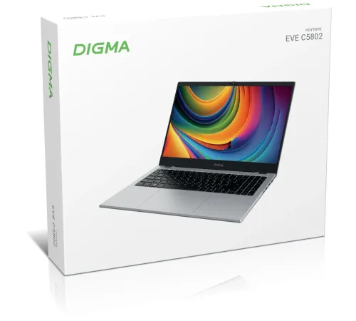 Ноутбук Digma EVE C5802 N100 8Gb SSD256Gb Intel UHD Graphics 15.6" IPS FHD (1920x1080) Windows 11 Professional silver WiFi BT Cam 5900mAh (DN15N1-8CXW01) Ноутбук Digma EVE C5802 N100 8Gb SSD256Gb Intel UHD Graphics 15.6" IPS FHD (1920x1080) Windows 11 Professional silver WiFi BT Cam 5900mAh (DN15N1-8CXW01)