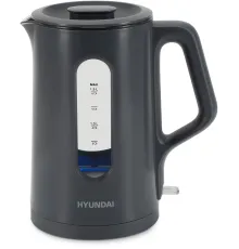 Чайник электрический Hyundai HYK-G4508 1.5л. 1700Вт серый/прозрачный корпус: стекло