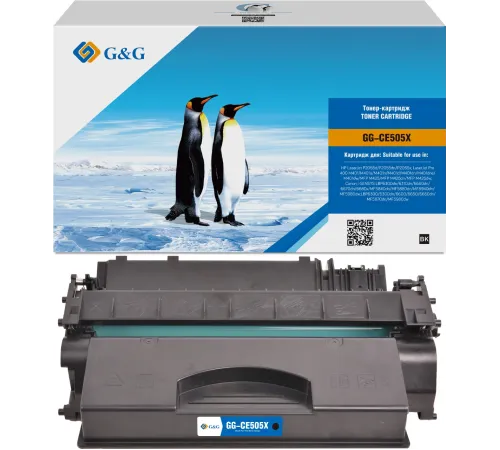 Картридж G&G,GG-CE505X  аналог HP CE505X/CF280X/ Canon 719H 6.5k с чипом