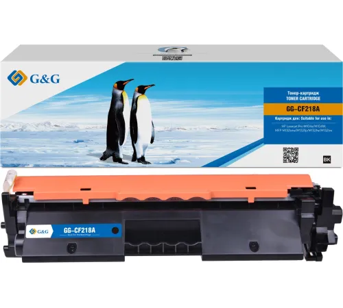 Картридж лазерный G&G GG-CF218A CF218A черный (1400стр.) для HP LJ Pro M104a/M104W/ MFP M132snw/M132fp/M132fw/M132nw