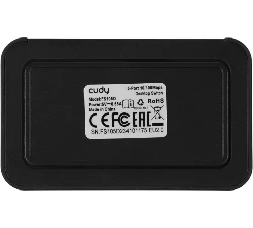 Коммутатор Cudy FS105D (L2) 5x100Мбит/с неуправляемый