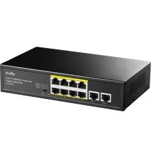 Коммутатор Cudy FS1010PG (L2) 8x100Мбит/с 2x1Гбит/с 8PoE+ 120W неуправляемый