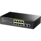 Коммутатор Cudy FS1010PG (L2) 8x100Мбит/с 2x1Гбит/с 8PoE+ 120W неуправляемый