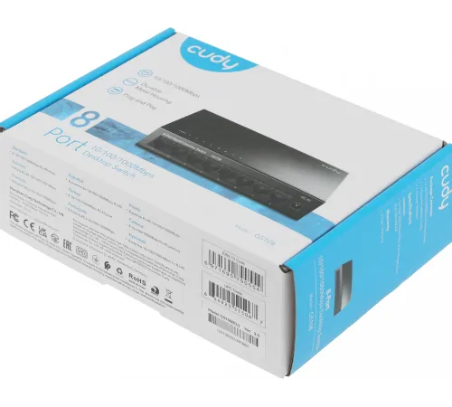 Коммутатор Cudy GS108 (L2) 8x1Гбит/с неуправляемый