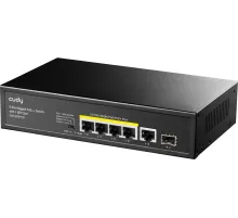 Коммутатор Cudy GS1005PTS1 (L2) 5x1Гбит/с 1SFP 4PoE+ 120W неуправляемый