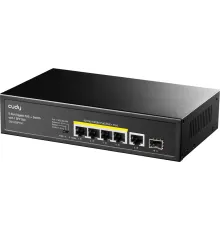 Коммутатор Cudy GS1005PTS1 (L2) 5x1Гбит/с 1SFP 4PoE+ 120W неуправляемый