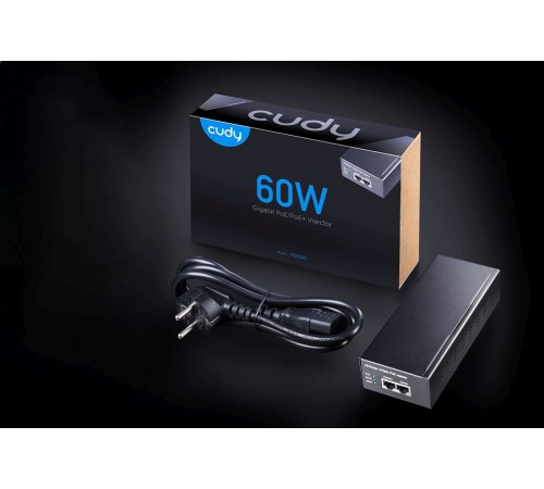 Инжектор PoE Cudy POE300 10/100/1000BASE-T 60Вт 53В(DC)