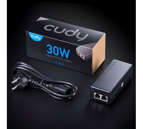 Инжектор PoE Cudy POE200 10/100/1000BASE-T 30Вт 54В(DC)