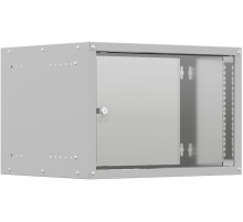 Шкаф коммутационный NTSS LIME (NTSS-WL6U5535GS) настенный 6U 550x350мм пер.дв.стекл несъемн.бок.пан. 30кг серый 8.3кг 110град. IP20