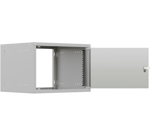 Шкаф коммутационный NTSS LIME (NTSS-WL6U5535GS) настенный 6U 550x350мм пер.дв.стекл несъемн.бок.пан. 30кг серый 8.3кг 110град. IP20