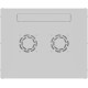 Шкаф коммутационный NTSS LIME (NTSS-WL6U5535GS) настенный 6U 550x350мм пер.дв.стекл несъемн.бок.пан. 30кг серый 8.3кг 110град. IP20