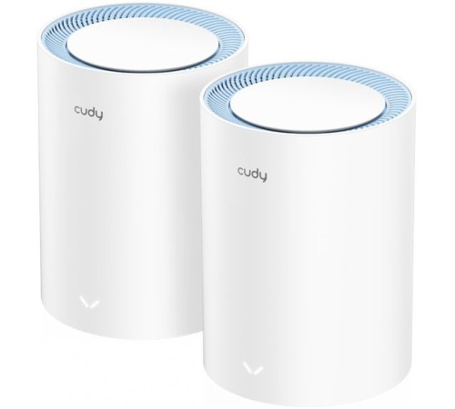 Бесшовный Mesh роутер Cudy M1200 (M1200 2-PACK) AC1200 Wi-Fi белый (упак.:2шт) Бесшовный Mesh роутер Cudy M1200 (M1200 2-PACK) AC1200 Wi-Fi белый (упак.:2шт)
