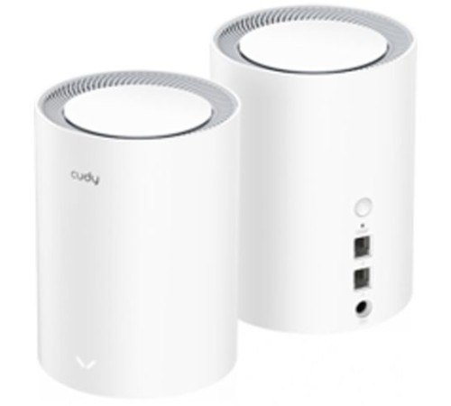 Бесшовный Mesh роутер Cudy M1800 (M1800 2-PACK) AX1800 10/100/1000BASE-TX/Wi-Fi белый (упак.:2шт) Бесшовный Mesh роутер Cudy M1800 (M1800 2-PACK) AX1800 10/100/1000BASE-TX/Wi-Fi белый (упак.:2шт)