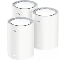 Бесшовный Mesh роутер Cudy M1800(3-Pack) AX1800 10/100/1000BASE-TX белый (упак.:3шт)