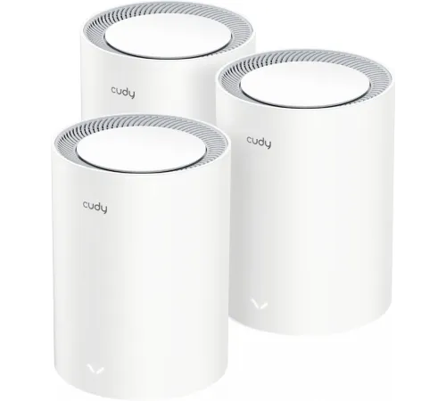 Бесшовный Mesh роутер Cudy M1800(3-Pack) AX1800 10/100/1000BASE-TX белый (упак.:3шт)