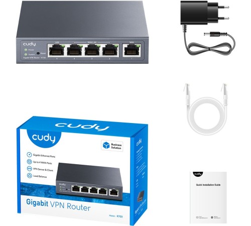 Роутер Cudy R700 10/100/1000BASE-T черный