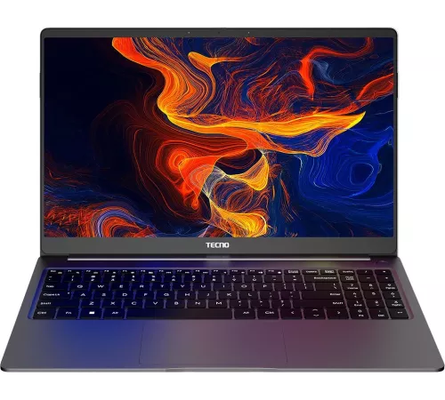 Ноутбук Tecno MegaBook T1 Core i5 12450H 16Gb SSD512Gb Intel UHD Graphics 15.6" IPS FHD (1920x1080) noOS grey WiFi BT Cam 6060mAh (TCN-T1I5-12.D15.GR)