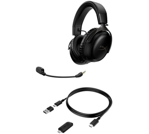 Наушники с микрофоном HyperX Cloud III черный 1.2м мониторные оголовье (77Z45AA) Наушники с микрофоном HyperX Cloud III черный 1.2м мониторные оголовье (77Z45AA)