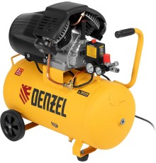 Компрессор поршневой Denzel DCV1800/50 масляный 320л/мин 50л 1800Вт желтый