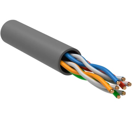 Кабель информационный ITK Generica BC1-C5E04-111-305-TL-R-G кат.5E U/UTP 4X2 PVC внутренний 305м серый Кабель информационный ITK Generica BC1-C5E04-111-305-TL-R-G кат.5E U/UTP 4X2 PVC внутренний 305м серый
