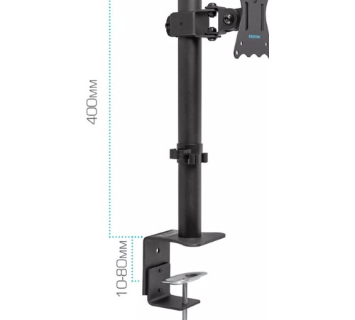 Кронштейн для мониторов Kromax CASPER-505 черный 10"-34" макс.10кг настольный поворот и наклон Кронштейн для мониторов Kromax CASPER-505 черный 10"-34" макс.10кг настольный поворот и наклон