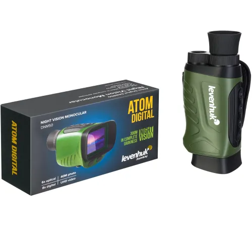 Монокуляр Levenhuk 4-9x 28мм Atom Digital DNM50 черный (81698) Монокуляр Levenhuk 4-9x 28мм Atom Digital DNM50 черный (81698)