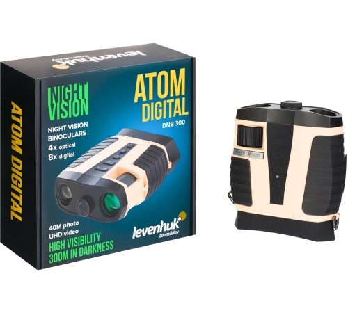 Бинокль Levenhuk 4-12x 35мм Atom Digital DNB300 черный (82470) Бинокль Levenhuk 4-12x 35мм Atom Digital DNB300 черный (82470)