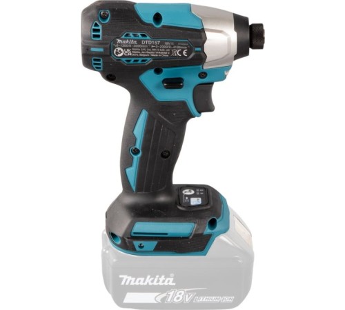 Дрель-шуруповерт Makita DTD157Z без АКБ и ЗУ аккум. патрон:квад.1/4" (DTD157Z)