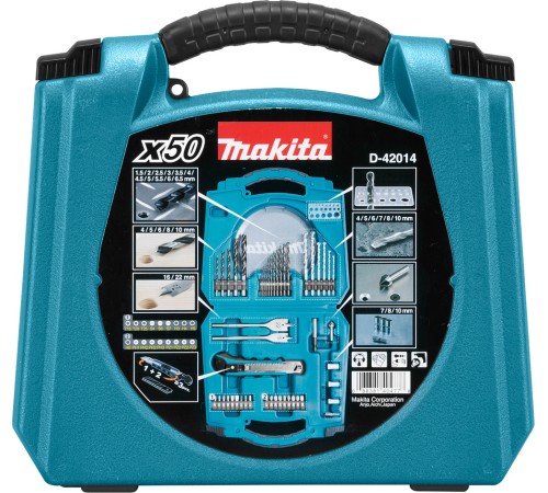 Набор оснастки Makita D-42014 (50пред.) для шуруповертов Набор оснастки Makita D-42014 (50пред.) для шуруповертов