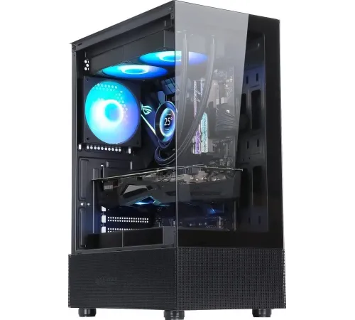 Корпус Formula Cristal Z1M черный без БП mATX 2xUSB2.0 1xUSB3.0 audio bott PSU Корпус Formula Cristal Z1M черный без БП mATX 2xUSB2.0 1xUSB3.0 audio bott PSU