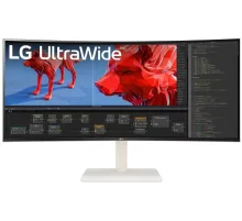 Монитор LG 38" UltraWide 38WR85QC-W белый IPS LED 21:9 HDMI матовая 1000:1 400cd 178гр/178гр 3840x1600 DP USB 8.32кг