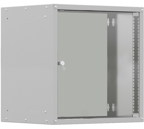 Шкаф коммутационный NTSS Lime (NTSS-WL12U5560GS) настенный 12U 550x600мм пер.дв.стекл несъемн.бок.пан. 30кг серый 110град. IP20 сталь