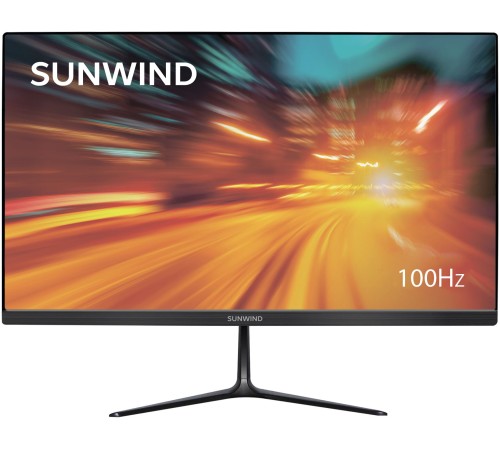 Монитор SunWind 21.5" SM-22FV222 черный VA 5ms 16:9 HDMI матовая 250cd 178гр/178гр 1920x1080 100Hz FreeSync VGA FHD 2.29кг