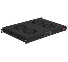 Модуль вентиляторный NTSS (NTSS-FAN4/19T-BL) 4 вент. черный (упак.:1шт)