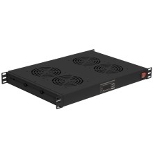 Модуль вентиляторный NTSS (NTSS-FAN4/19T-BL) 4 вент. черный (упак.:1шт)