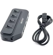 Разветвитель USB 2.0 BPH-1907 4порт. черный