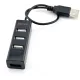 Разветвитель USB 2.0 BPH-1906 4порт. черный