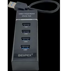Разветвитель USB 3.0 BHP-P104 4порт. черный