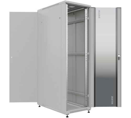 Шкаф серверный NTSS Премиум (NTSS-R42U60100GS) напольный 42U 600x1000мм пер.дв.стекл металл 900кг серый IP20 сталь