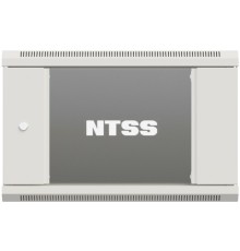 Шкаф коммутационный NTSS Премиум (NTSS-W12U6045GS-2) настенный 12U 600x450мм пер.дв.стекл 60кг серый IP20 сталь