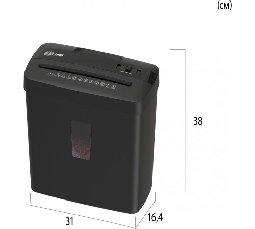 Шредер Cactus CS-SH-A3 (секр.P-4)/фрагменты/6лист./13лтр./скобы/пл.карты