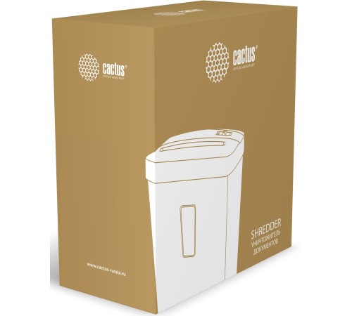 Шредер Cactus CS-SH-A3 (секр.P-4)/фрагменты/6лист./13лтр./скобы/пл.карты