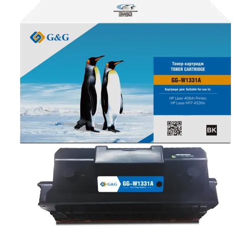 Картридж лазерный G&G GG-W1331A W1331A черный (5000стр.) для HP Laser 408dn/MFP 432fdn Картридж лазерный G&G GG-W1331A W1331A черный (5000стр.) для HP Laser 408dn/MFP 432fdn