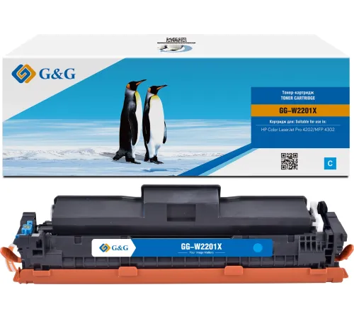 Картридж лазерный G&G GG-W2201X W2201X голубой (5500стр.) для HP CLJ Pro 4202/MFP 4302 Картридж лазерный G&G GG-W2201X W2201X голубой (5500стр.) для HP CLJ Pro 4202/MFP 4302