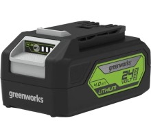 Greenworks Аккумулятор G24B4II, { 24v, li-ion, 4 А·ч, пиковый ток 55А } [2938407]