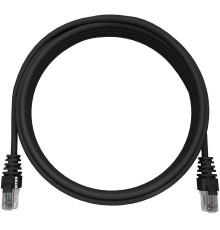 Патч-корд NTSS NTSS-PC-UTP-RJ45-5e-0.3-LSZH-BL NTSS-PC-UTP-RJ45-5E-0.3-LSZH UTP RJ-45 вил.-вилка RJ-45 кат.5E 0.3м черный LSZH (уп.:1шт) 26AWG