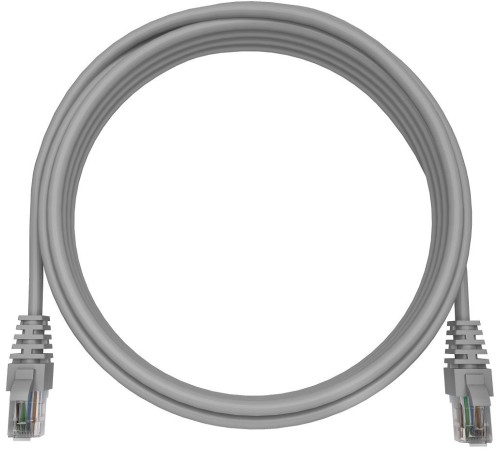 Патч-корд NTSS NTSS-PC-UTP-RJ45-6-3.0-LSZH-GY NTSS-PC-UTP-RJ45-6-3.0-LSZH-G UTP RJ-45 вил.-вилка RJ-45 кат.6 3м серый LSZH (уп.:1шт) 24AWG