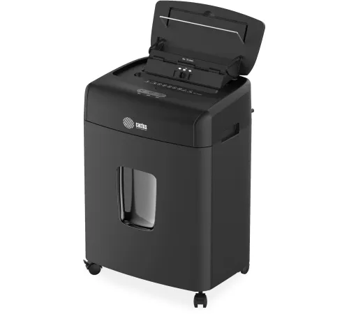 Шредер Cactus CS-SH-D6 с автоподачей (секр.P-4) фрагменты 120лист. 23лтр. скрепки скобы пл.карты