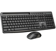 Клавиатура + мышь Оклик S275W клав:черный мышь:черный USB беспроводная slim Multimedia (1993113)